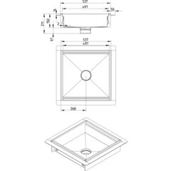 Line Drawing - Kitchen channel-Liquid membrane