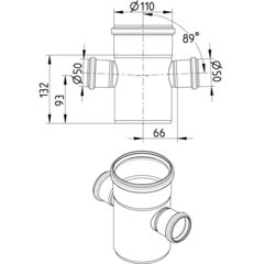 Line Drawing - Double branch-89-180
